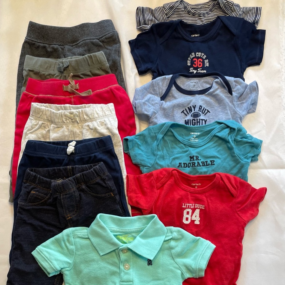 Lot of 9 month clothing